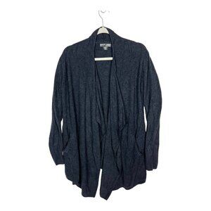 Barefoot dreams black‎ open sweater with pockets